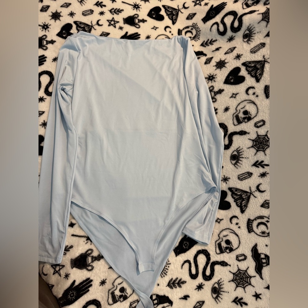 H&M Sky Blue boat neck top